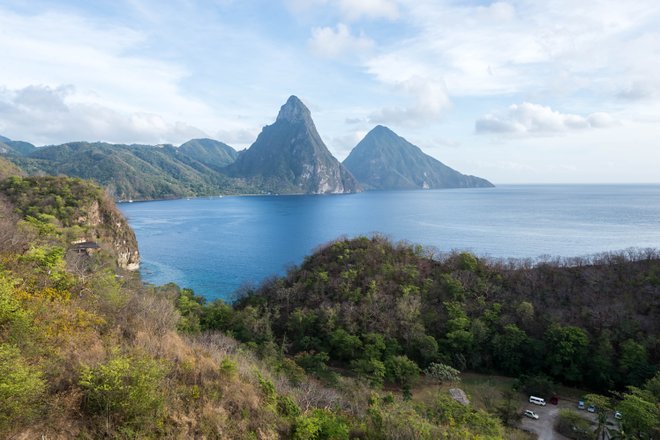 Terraço Celestial no Jade Mountain Resort / Oyster