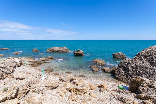 Beach at the Camping Village Grotta Del Saraceno, Vasto/Oyster