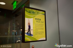 Yoga en la habitación en el Hyatt Regency San Francisco