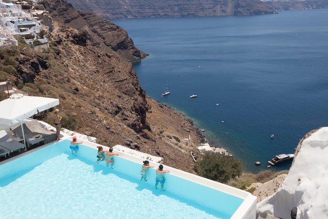 Piscine à l'Andronis Luxury Suites / Oyster