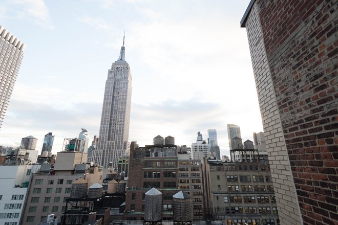Ansicht des Empire State Building vom Archer Hotel New York / Oyster