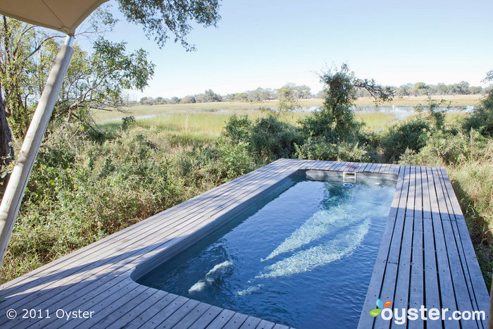 Private Pool in the Safari Tent at the &Beyond Xaranna Okavango Delta Camp