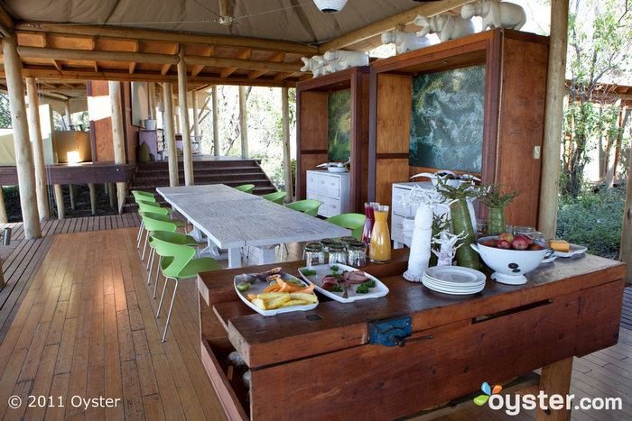 Dining Area at the &Beyond Xaranna Okavango Delta Camp