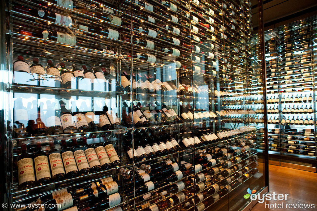 Wine selection at Asiate, Mandarin Oriental NY