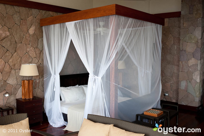 O quarto no Jade Mountain Resort; Santa Lúcia