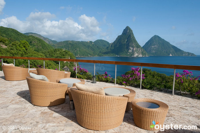 Sky Deck at the Jade Mountain Resort; St. Lucia