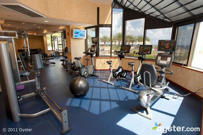 The fitness center at the Marriot Harbor Beach Resort & Spa; Fort Lauderdale, FL