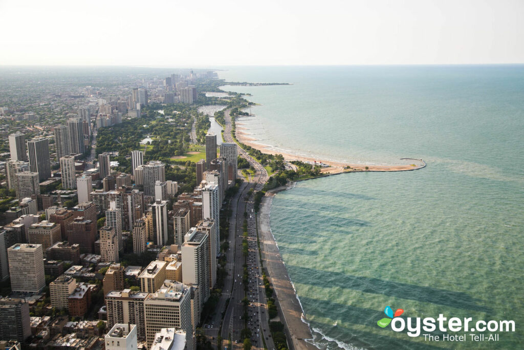 Vue de la ville depuis l'Observatoire de 360 ​​CHICAGO