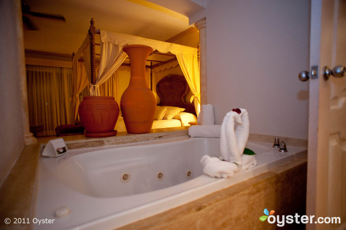 Bathroom of the Excellence Suite at the Excellence Hotel; Punta Cana, Dominican Republic