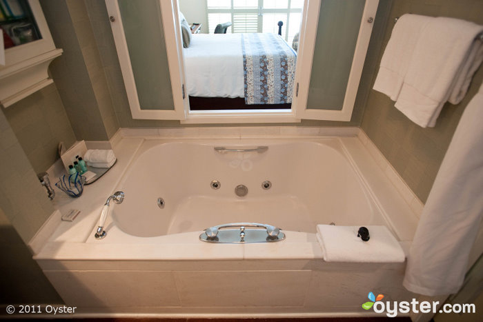 The bathtub in a Deluxe Room at Shutters on the Beach; Los Angeles, CA