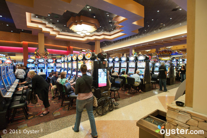 Slot machines in the casino at Sandia Resort and Casino; Albuquerque, NM