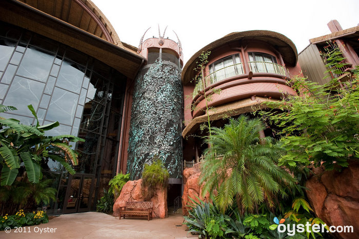 Os jardins do Disney Animal Kingdom Lodge; Orlando, FL