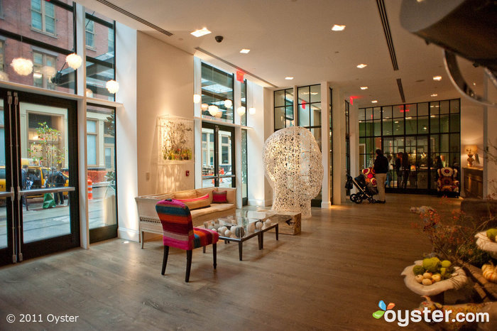 The Lobby at the Crosby Street Hotel; New York City, NY