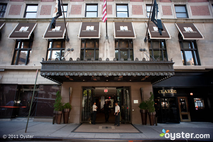 The entrance to the Empire Hotel; New York City, NY