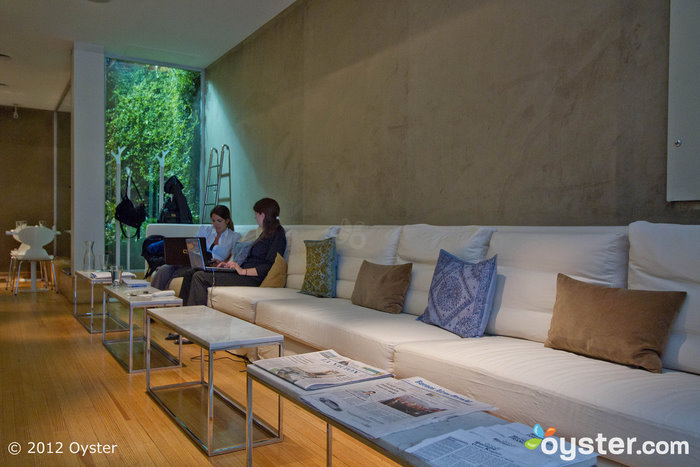 Lounge at the CasaCalma Wellness Hotel; Buenos Aires, Argentina