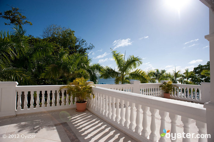 Un balcon privé au Gran Bahia Principe Cayo Levantado; République Dominicaine