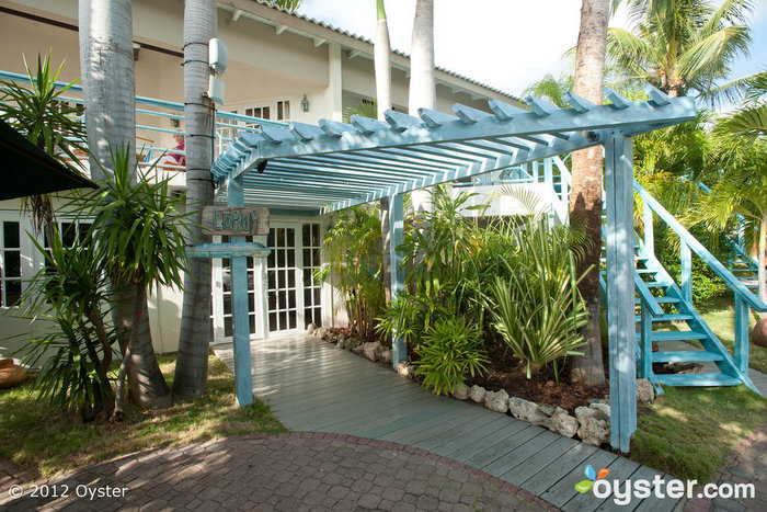 The entrance to the Boardwalk literally transports you to paradise.