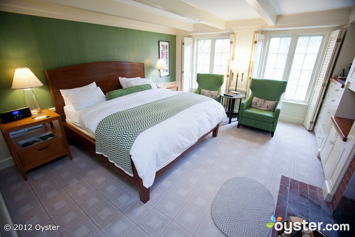 Die Betten im The Woodstock Inn sind einige der bequemsten, die wir je geschlafen haben - ehrlich!