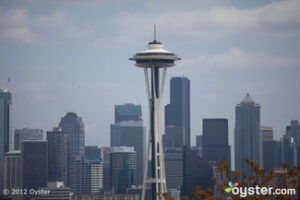 You can't miss the Space Needle that dominates Seattle's skyline.