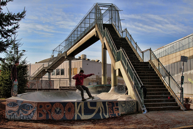 Brooklyn Street Skatepark, Portland; Flickr / eddievk