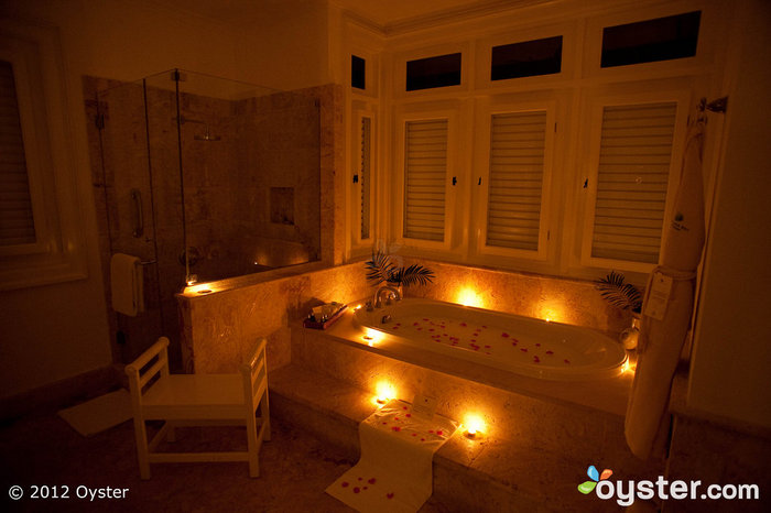 Hora del baño en la suite de dos habitaciones en Tortuga Bay
