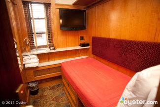 The Jane proudly advertises its 50-square-foot Standard Cabin Rooms.