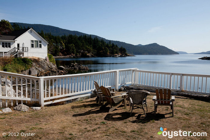 The Outlook Inn offers amazing views from its perch on Orca Island.