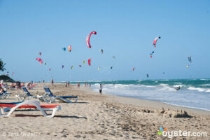 Kite Boarders Pack the Beach at the Viva Wyndham Tangerine, Dominican Republic