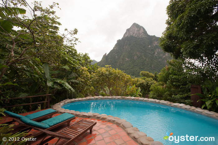 Der Gartenblick mit 1 Schlafzimmer im Stonefield Estate Villa Resort - St. Lucia