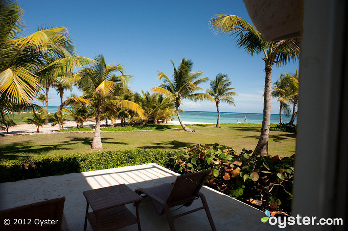 Terrasse à la suite de deux chambres à Tortuga Bay - République dominicaine