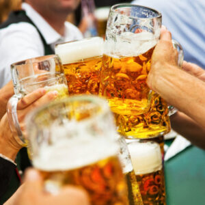 Prost! Oktoberfest attendees cheers in Munich. Credit: Nikada/iStockPhoto