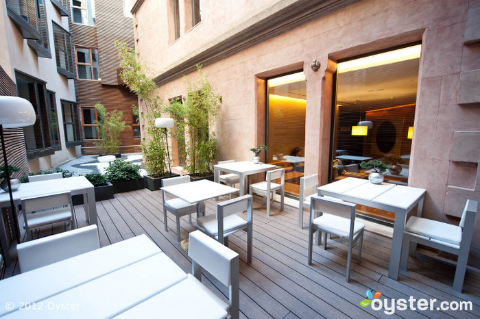 The courtyard is the perfect place to unwind after a long day of sightseeing.