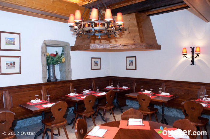 The restaurant has a rustic vibe, but serves up gourmet dishes.