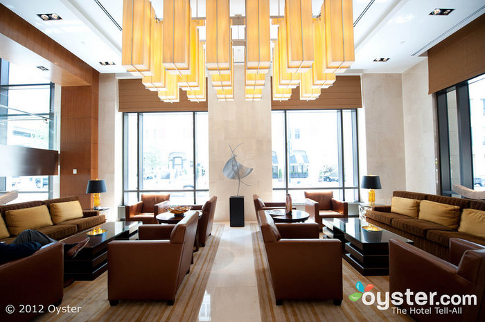 Your boss will be awed upon entering the sleek, streamlined lobby.