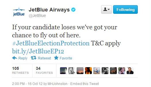 Per fortuna abbiamo delle compagnie aeree come JetBlue per far fuori i viaggi