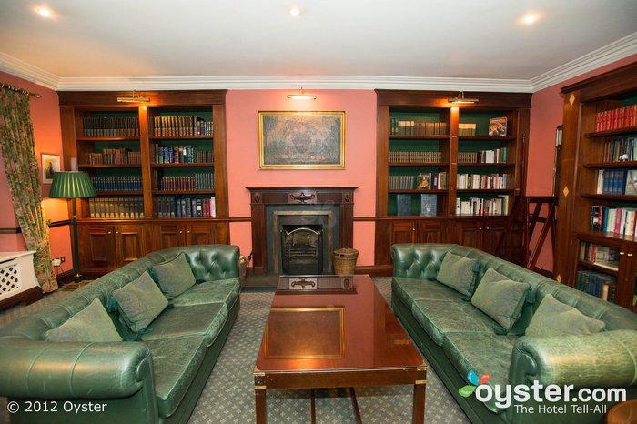 Sheen Falls Lodge has a well-used library with a clubby atmosphere.