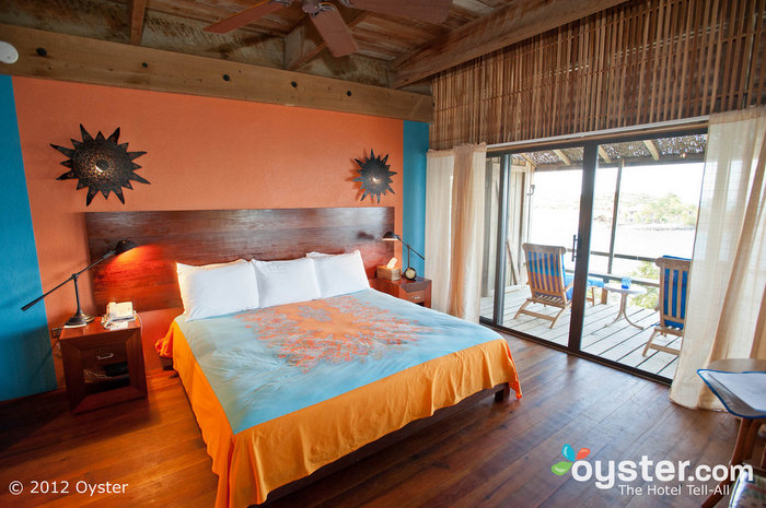 Rooms aren't the most luxurious in the BVI but feature attractive, islandy decor with plenty of teak accents and bright colors.