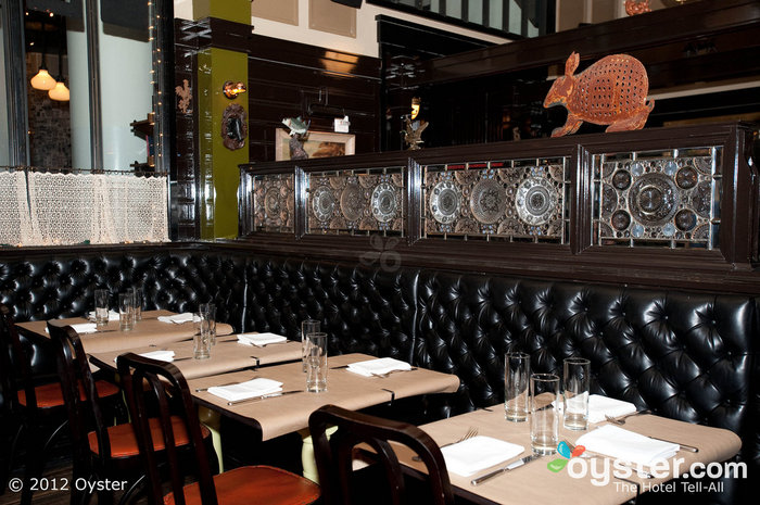 The Breslin's menu not only pays tribute to the British chef's roots, but the decor also resembles an English gastropub.