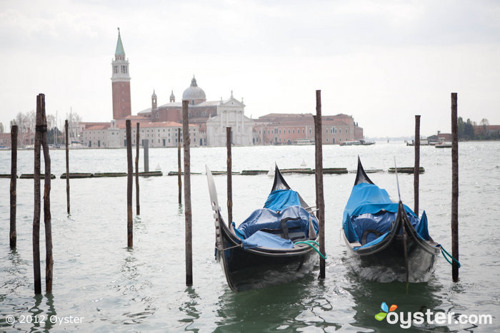 The gondolas at S. Giorgio Maggiore stand to show you their city in a whole new light.