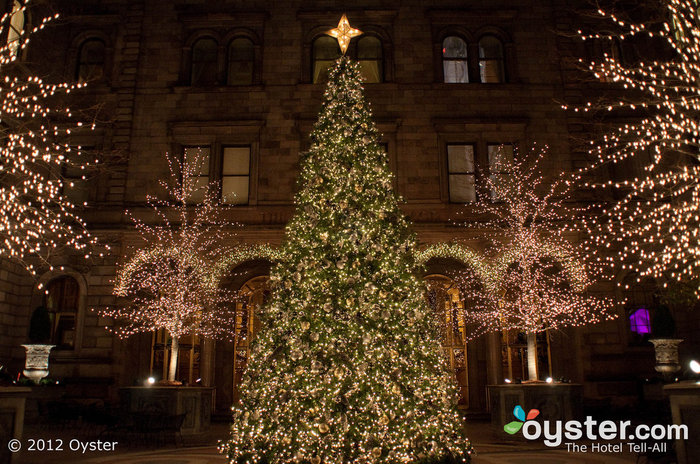 Christmas tree at the New York Palace