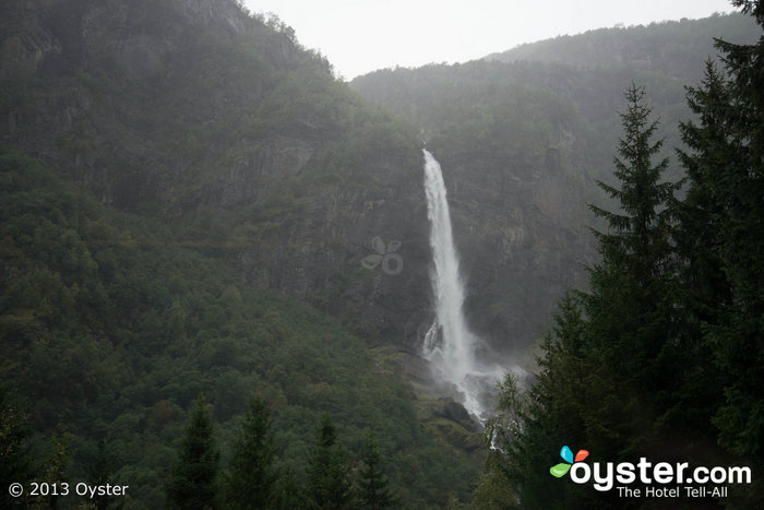 Gorgeous views can be seen from the Flam railway on the Norway in a Nutshell tour.