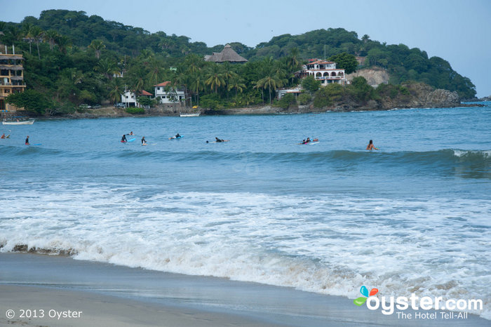 Surfers flock to the beach in Sayulita.