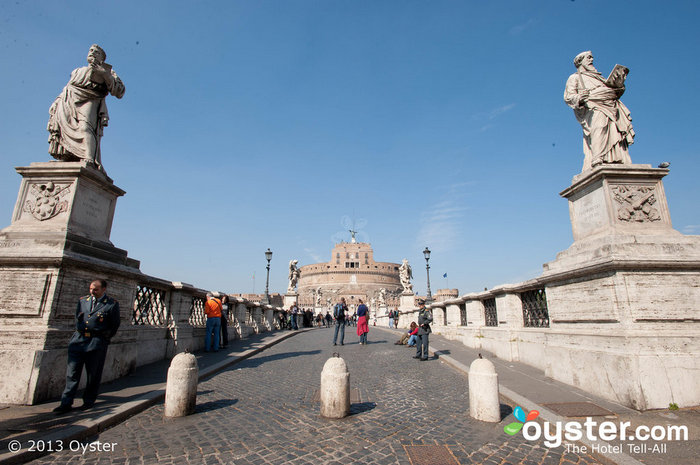 Across the way from St. Peter's, the Castel Sant'Angelo was once a papal fortress.