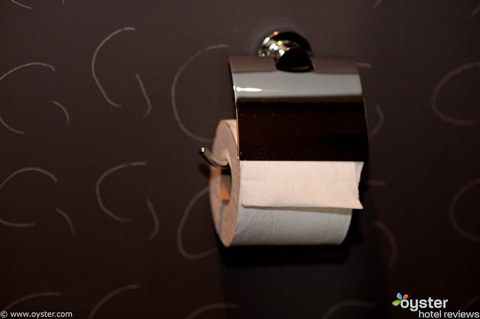 The toilet paper at the Setai sports a modern yet discreet metal hood, adding shine to an otherwise quotidian experience.