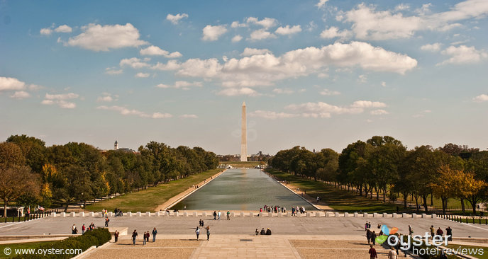 Washington Monument, vom Lincoln Memorial aus gesehen