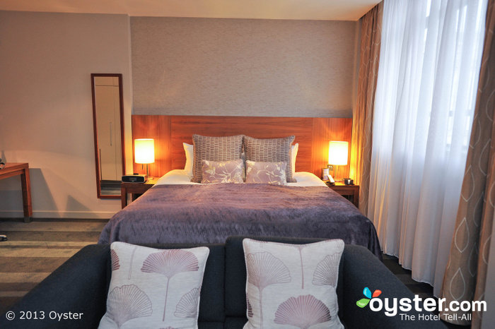 Spacious rooms have warm lighting and free Wi-Fi.