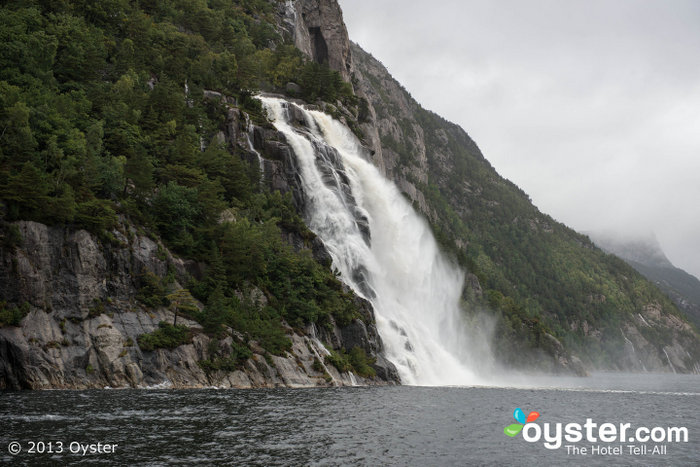 The Lysefjord is lined by impressive 3,000-foot cliffs.