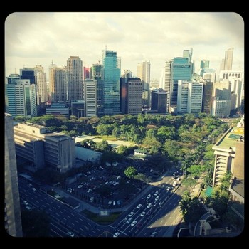 Skyline shot of Manila