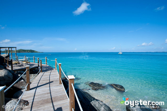 Look at the water! Guests can see the crystal blue ocean from just about everywhere on the property.