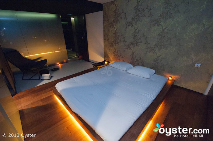 This luxury hotel in Barcelona offers a sleek spa.